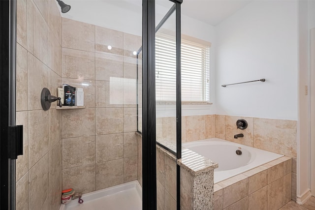 2019 Argos Dr, Missouri City, TX 77459 - bathroom with a stall shower and a bath