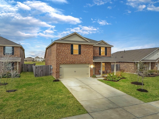 512 Maple Bnd, La Marque, TX 77568 - traditional home featuring brick siding, a garage, concrete driveway, and roof with shingles