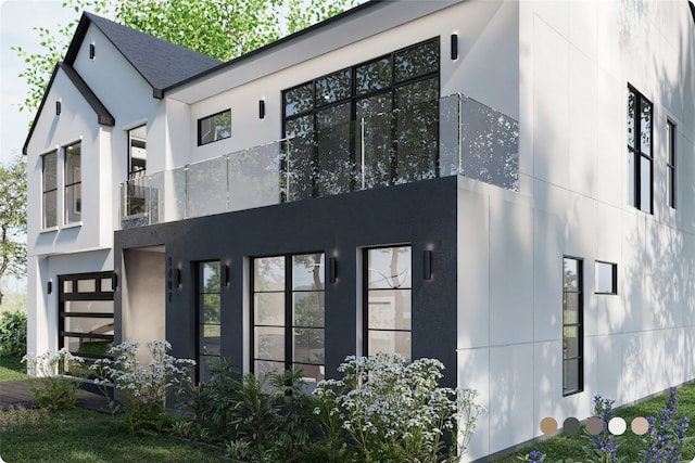 1407 Indiana St, Houston, TX 77006 - view of front of home featuring stucco siding and an attached garage