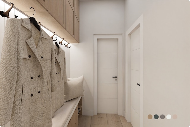 1407 Indiana St, Houston, TX 77006 - mudroom featuring light wood-style flooring