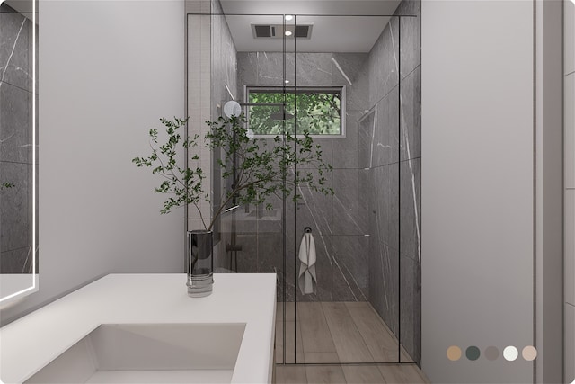 1407 Indiana St, Houston, TX 77006 - full bath with a stall shower