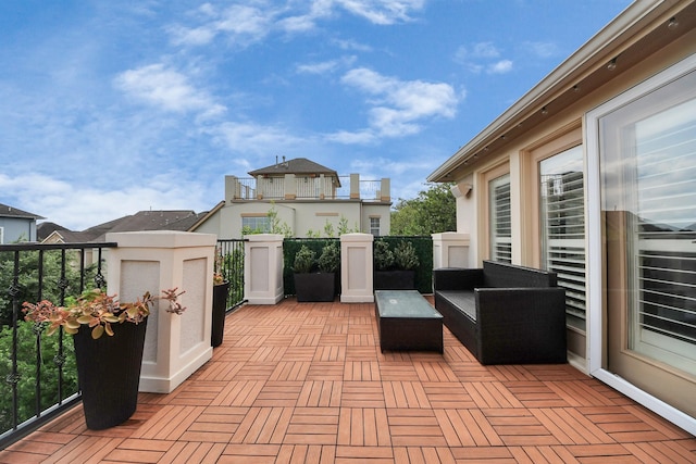 2223 Hilshire Trail Dr, Houston, TX 77080 - view of patio / terrace with a balcony