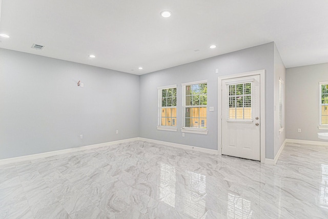 4801 Marquita Ln, Houston, TX 77039 - spare room with light marble finish flooring, recessed lighting, and baseboards
