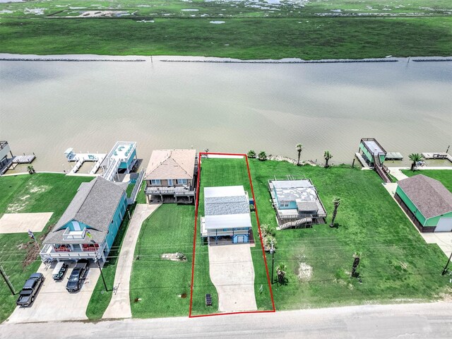 1331 County Road 230, Sargent, TX 77414 - aerial view of property's location featuring property boundaries highlighted