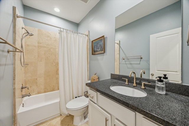 1250 Sampson St, Houston, TX 77003 - bathroom with vanity, toilet, and shower / bath combo