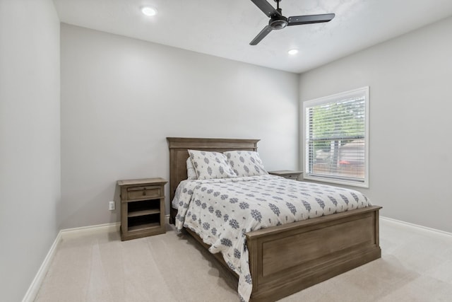 1935 Invermere Dr, Spring, TX 77386 - bedroom with carpet, recessed lighting, and a ceiling fan