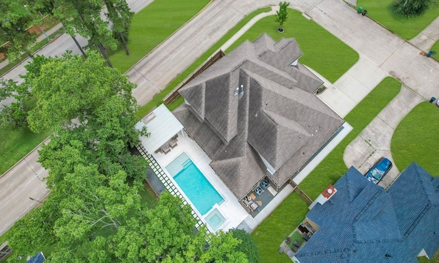 1935 Invermere Dr, Spring, TX 77386 - drone / aerial view of a pool area