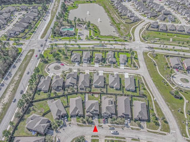 13018 Foxwood Creek Ln, Houston, TX 77044 - aerial overview of property's location featuring nearby suburban area and a nearby body of water