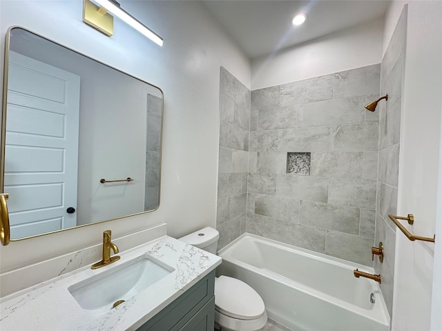 1307 71st St Unit A, Houston, TX 77011 - bathroom with vanity and bathtub / shower combination
