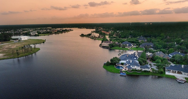 7 Spindrift Pl, The Woodlands, TX 77381 - aerial view of a large body of water