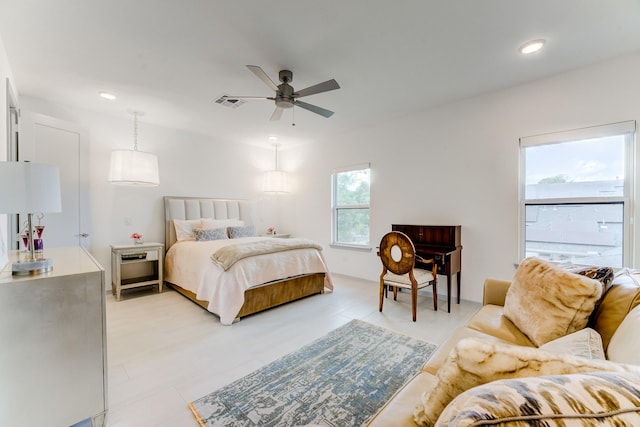 1002 Royal Lakes Manor Blvd, Richmond, TX 77469 - bedroom featuring recessed lighting and a ceiling fan