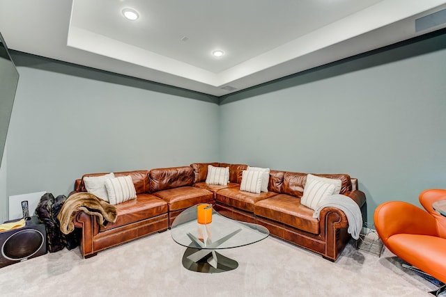 1002 Royal Lakes Manor Blvd, Richmond, TX 77469 - carpeted living room featuring recessed lighting and a raised ceiling