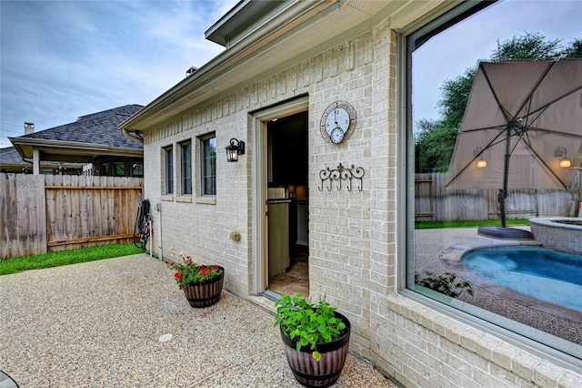 21814 Canton Pass Ln, Katy, TX 77450 - doorway to property with brick siding