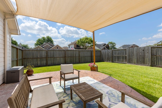 4613 Meridian Park Dr, Pearland, TX 77584 - view of patio featuring an outdoor living space