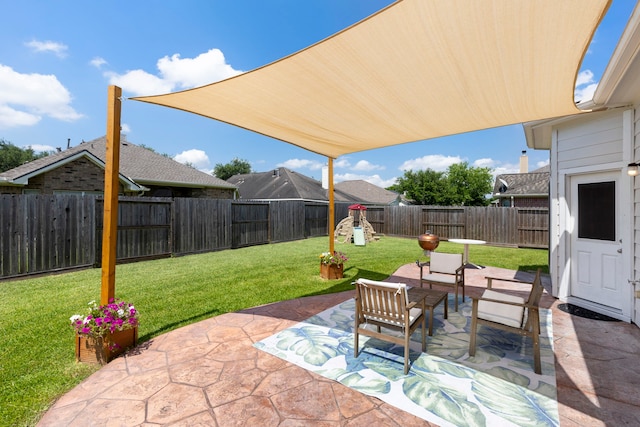 4613 Meridian Park Dr, Pearland, TX 77584 - view of patio / terrace with outdoor lounge area