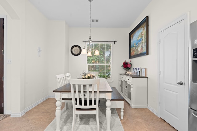 24914 Hazel Ranch Dr, Katy, TX 77494 - dining space with light tile patterned floors and baseboards