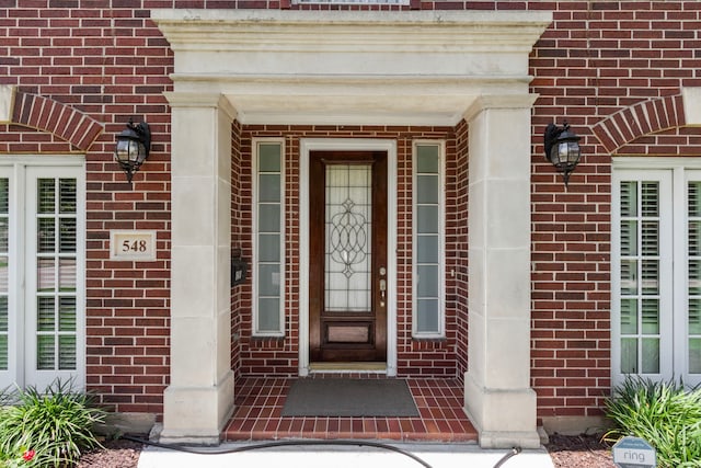 548 Cascade St, Bellaire, TX 77401 - property entrance featuring brick siding