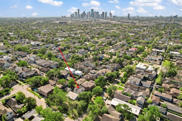 940 Columbia St, Houston, TX 77008 - bird's eye view of skyline