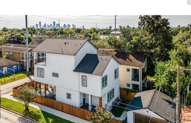 1035 Herkimer St, Houston, TX 77008 - drone / aerial view