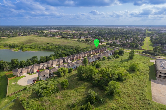 14619 Sanour Dr, Houston, TX 77084 - aerial view of residential area featuring a large body of water