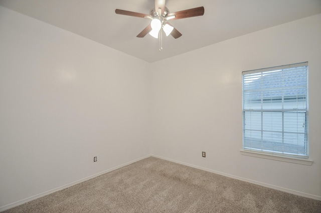 5319 Green Cove Bend Ln, Houston, TX 77041 - empty room featuring a ceiling fan and light colored carpet