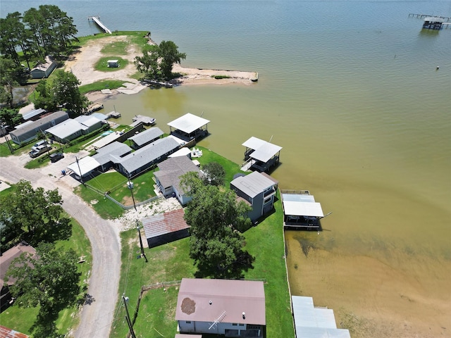 210 W Lakeview, Onalaska, TX 77360 - aerial view of property and surrounding area with a large body of water and nearby suburban area