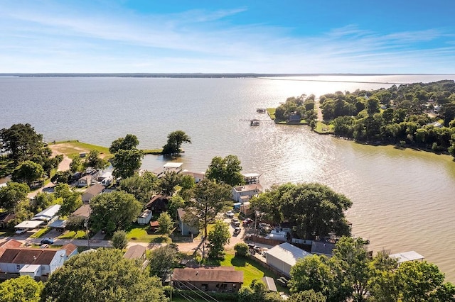210 W Lakeview, Onalaska, TX 77360 - aerial perspective of suburban area with a nearby body of water