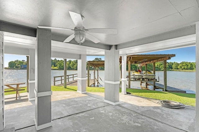 210 W Lakeview, Onalaska, TX 77360 - unfurnished sunroom featuring a water view