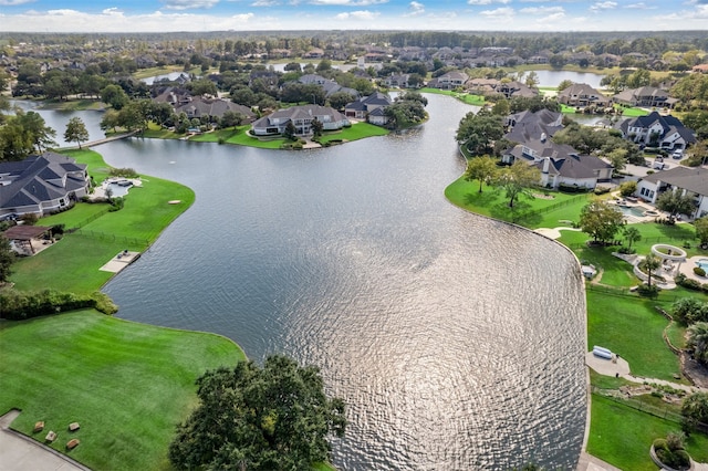 15222 Hilltop View Dr, Cypress, TX 77429 - aerial perspective of suburban area with a large body of water