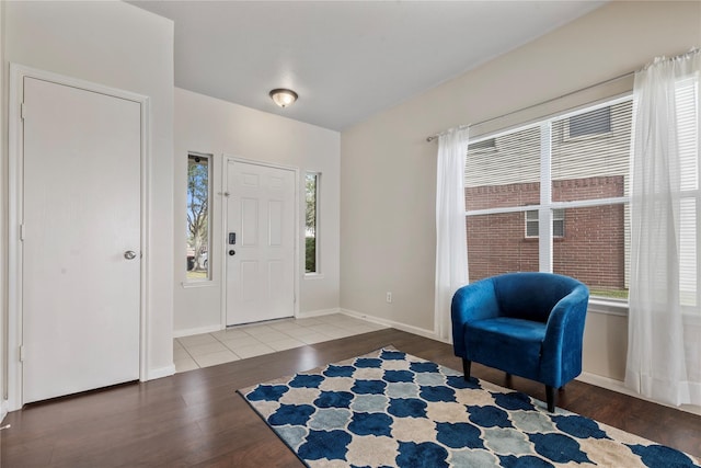 20507 Avery Grove Ct, Cypress, TX 77433 - entrance foyer with plenty of natural light, wood finished floors, and baseboards