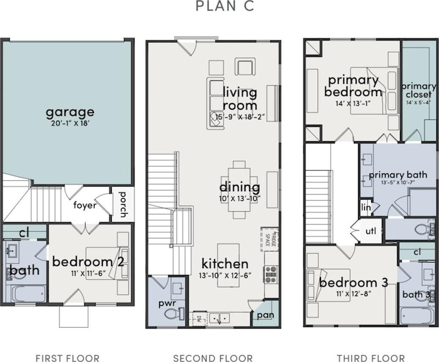1941 Johanna Dr, Houston, TX 77055 - floor plan / room layout