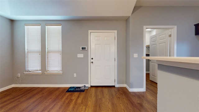 2405 Dolly Wright St, Houston, TX 77088 - foyer with wood finished floors and baseboards