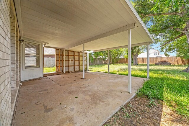21326 Wildcroft Dr, Katy, TX 77449 - fenced backyard with a patio area
