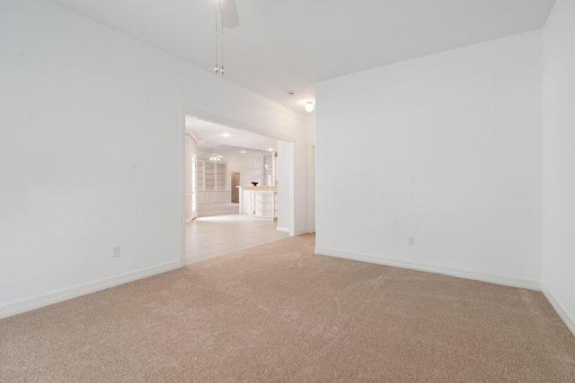 18107 Hampton Oak Dr, Spring, TX 77379 - spare room featuring light colored carpet and ceiling fan