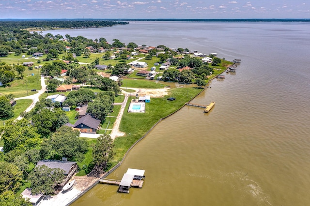 20 Clearview St, Point Blank, TX 77364 - aerial view of property's location with a large body of water