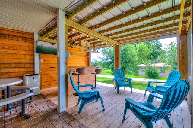20 Clearview St, Point Blank, TX 77364 - view of wooden terrace