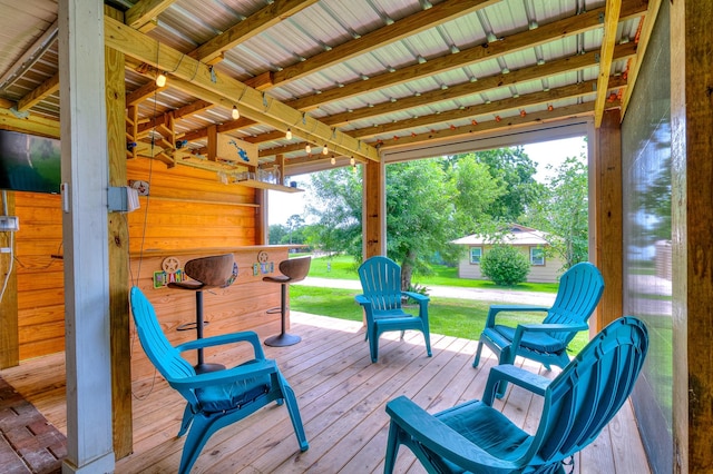 20 Clearview St, Point Blank, TX 77364 - view of deck