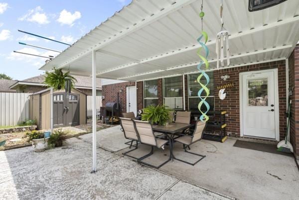 23706 River Place Dr, Katy, TX 77494 - view of patio / terrace with outdoor dining space
