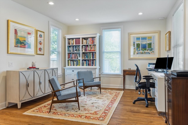 523 W 15th St, Houston, TX 77008 - office featuring healthy amount of natural light, light wood finished floors, and recessed lighting