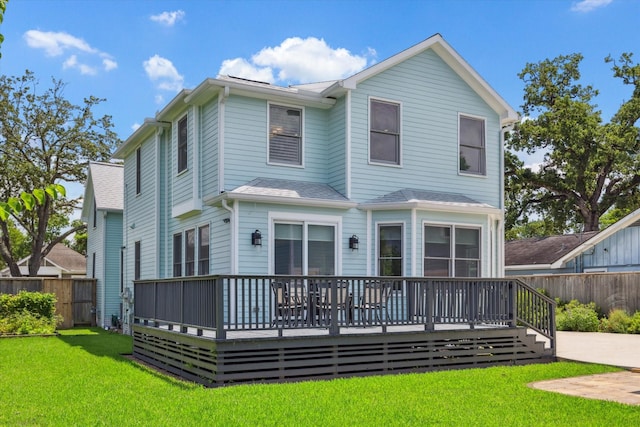 523 W 15th St, Houston, TX 77008 - back of property featuring a wooden deck