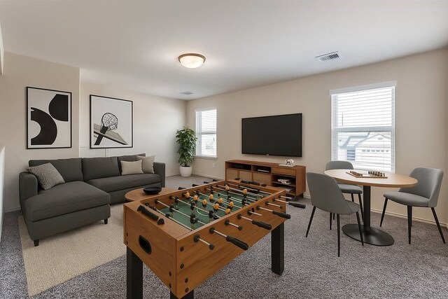 16531 Silla Ridge Ct, Houston, TX 77049 - playroom featuring carpet flooring and baseboards