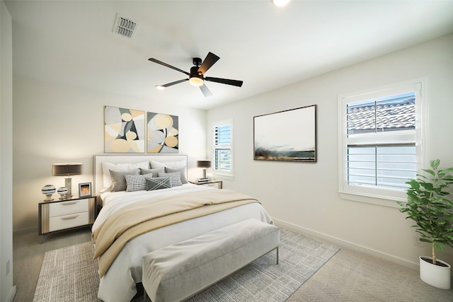 11303 Flying Admiral Dr, Cypress, TX 77433 - bedroom with baseboards and ceiling fan