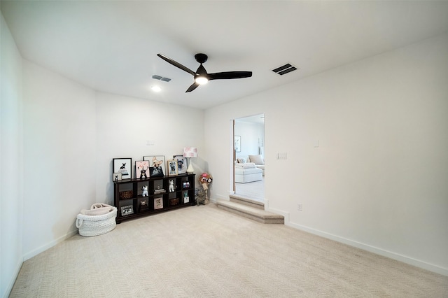 11303 Flying Admiral Dr, Cypress, TX 77433 - carpeted empty room featuring a ceiling fan and baseboards