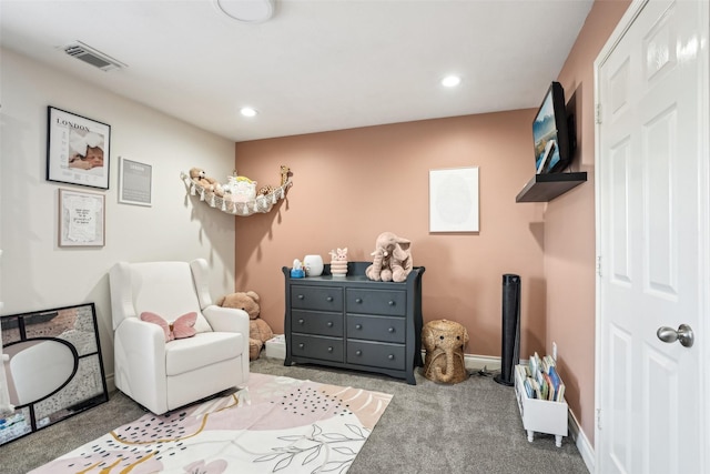 14 Carmel Chase Ct, Manvel, TX 77578 - sitting room featuring carpet, recessed lighting, and baseboards