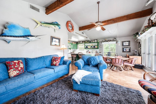 134 Private Road 652, Sargent, TX 77414 - living room with wood finished floors and ceiling fan