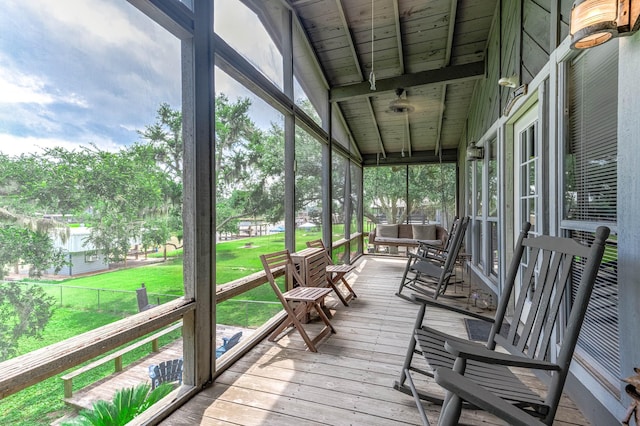 134 Private Road 652, Sargent, TX 77414 - sunroom / solarium with plenty of natural light