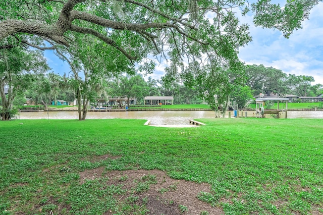134 Private Road 652, Sargent, TX 77414 - view of grassy yard featuring a water view