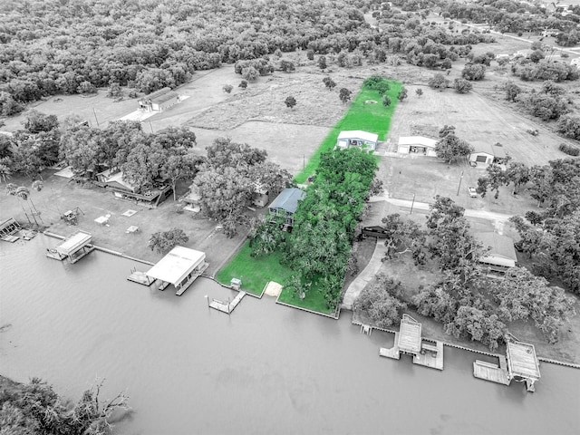 134 Private Road 652, Sargent, TX 77414 - drone / aerial view of a large body of water