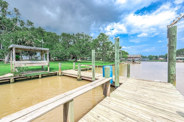134 Private Road 652, Sargent, TX 77414 - dock area featuring a water view