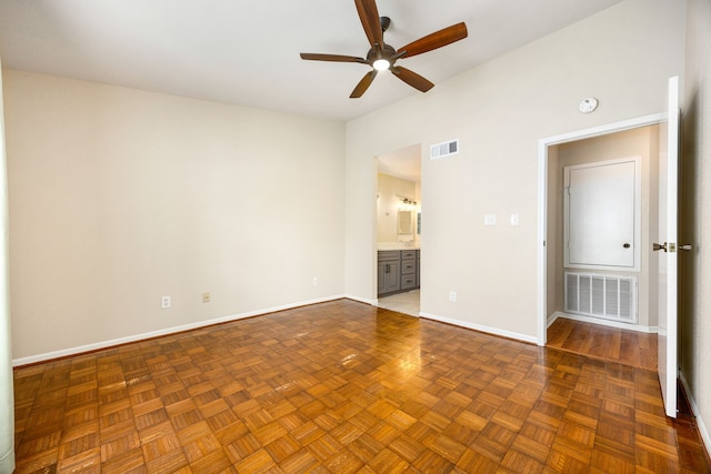 7575 Cambridge St Unit 1604, Houston, TX 77054 - unfurnished room featuring a ceiling fan, baseboards, and a smoke detector